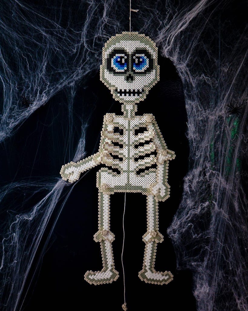 halloween-perleplate-skjellet halloween-perleplate-skjellet